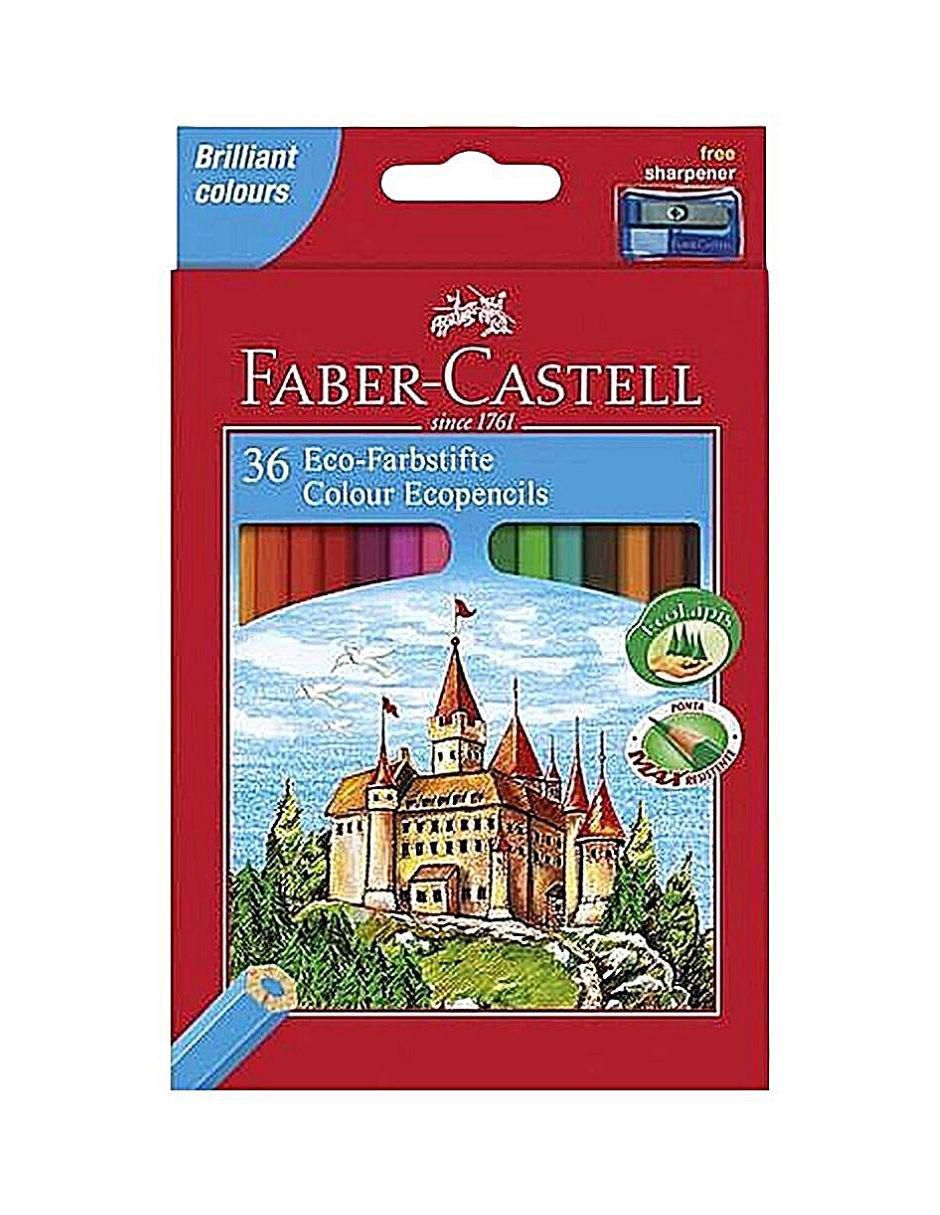 Set lápices de colores Faber-Castell hexagonales 36 piezas