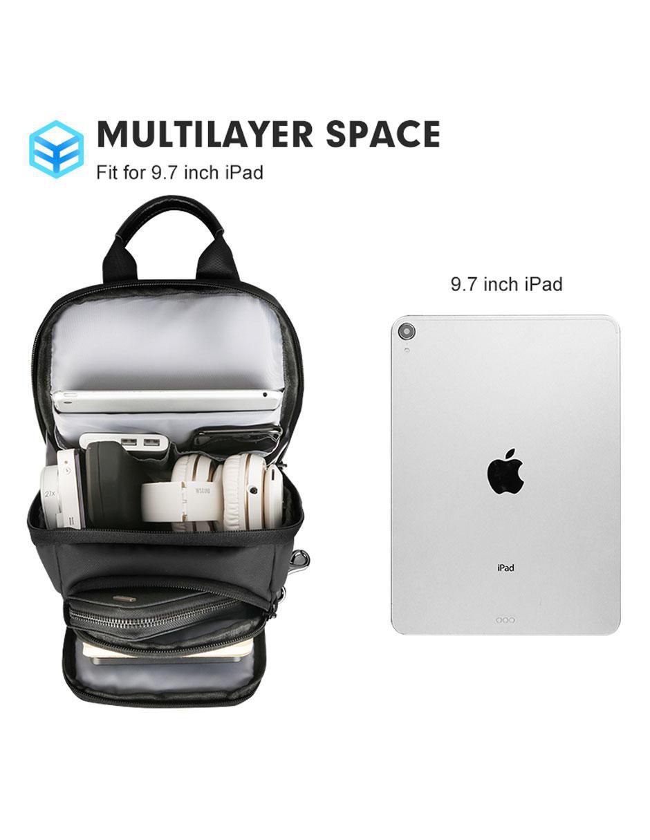 Mochila bandolera impermeable unisex 4