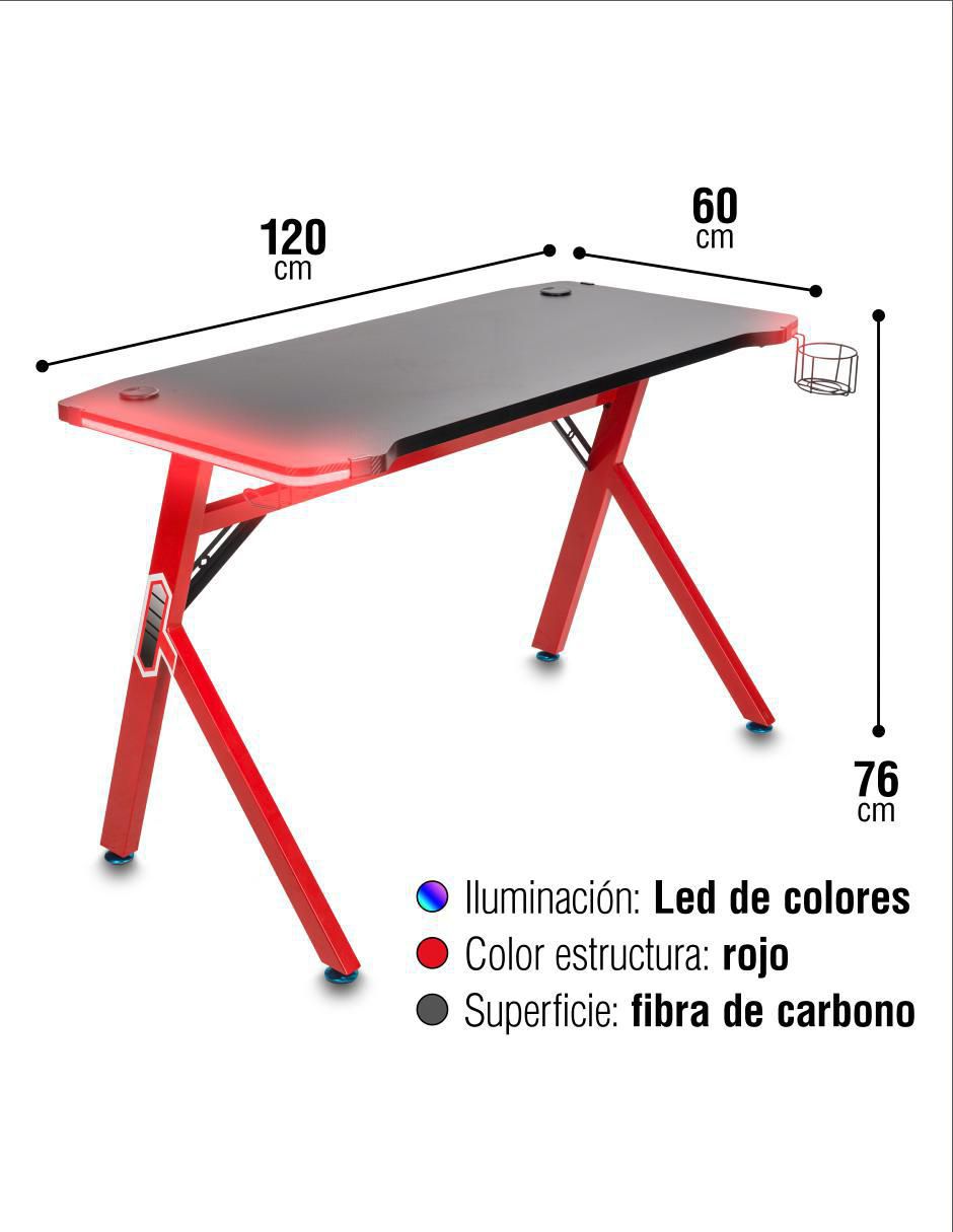 Escritorio Gamer Nenotech de madera 3