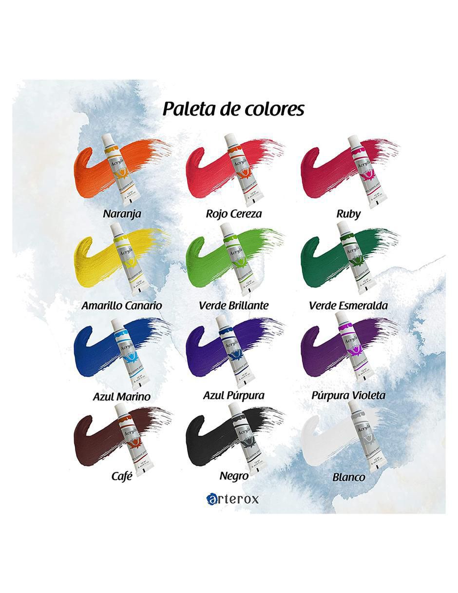 Pintura acrílica 12 piezas 3