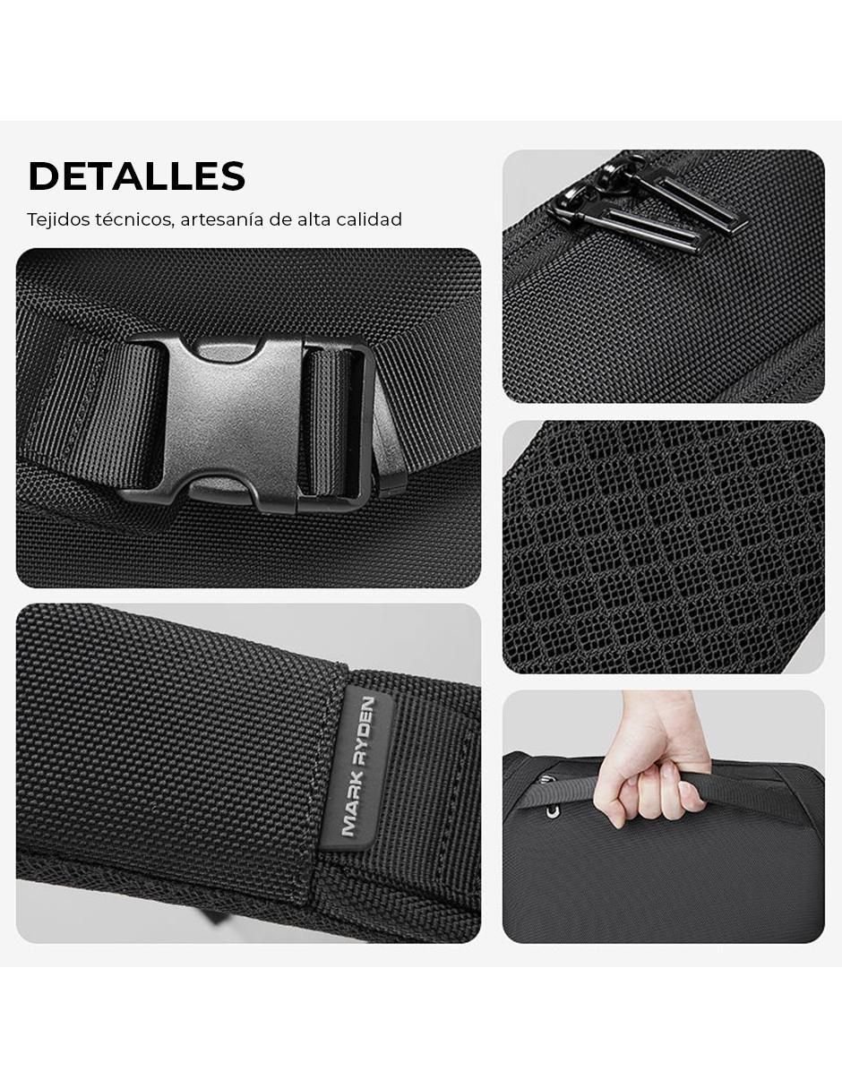 Mochila bandolera impermeable unisex 3