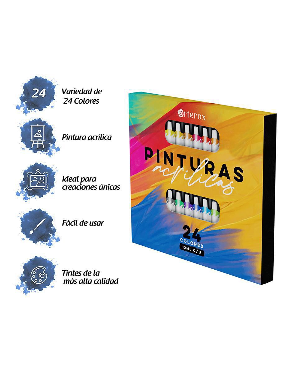 Pinturas acrílicas 24 piezas 2