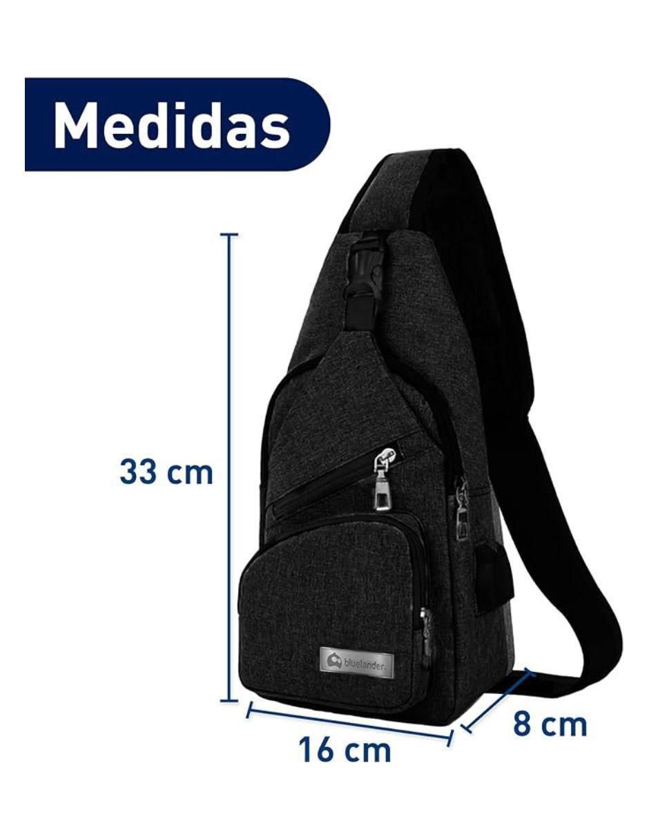 Mochila bandolera impermeable unisex 6