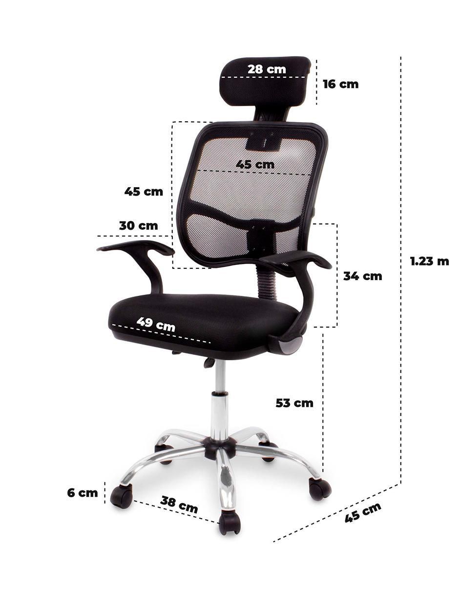 Silla de escritorio Q-Tech de acero inoxidable 6