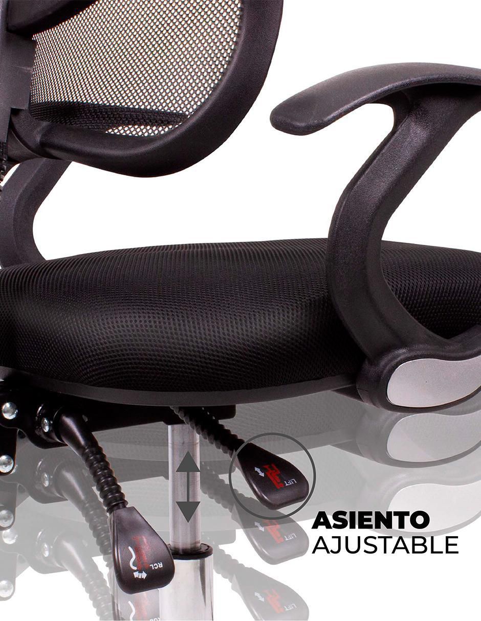 Silla de escritorio Q-Tech de acero inoxidable 4