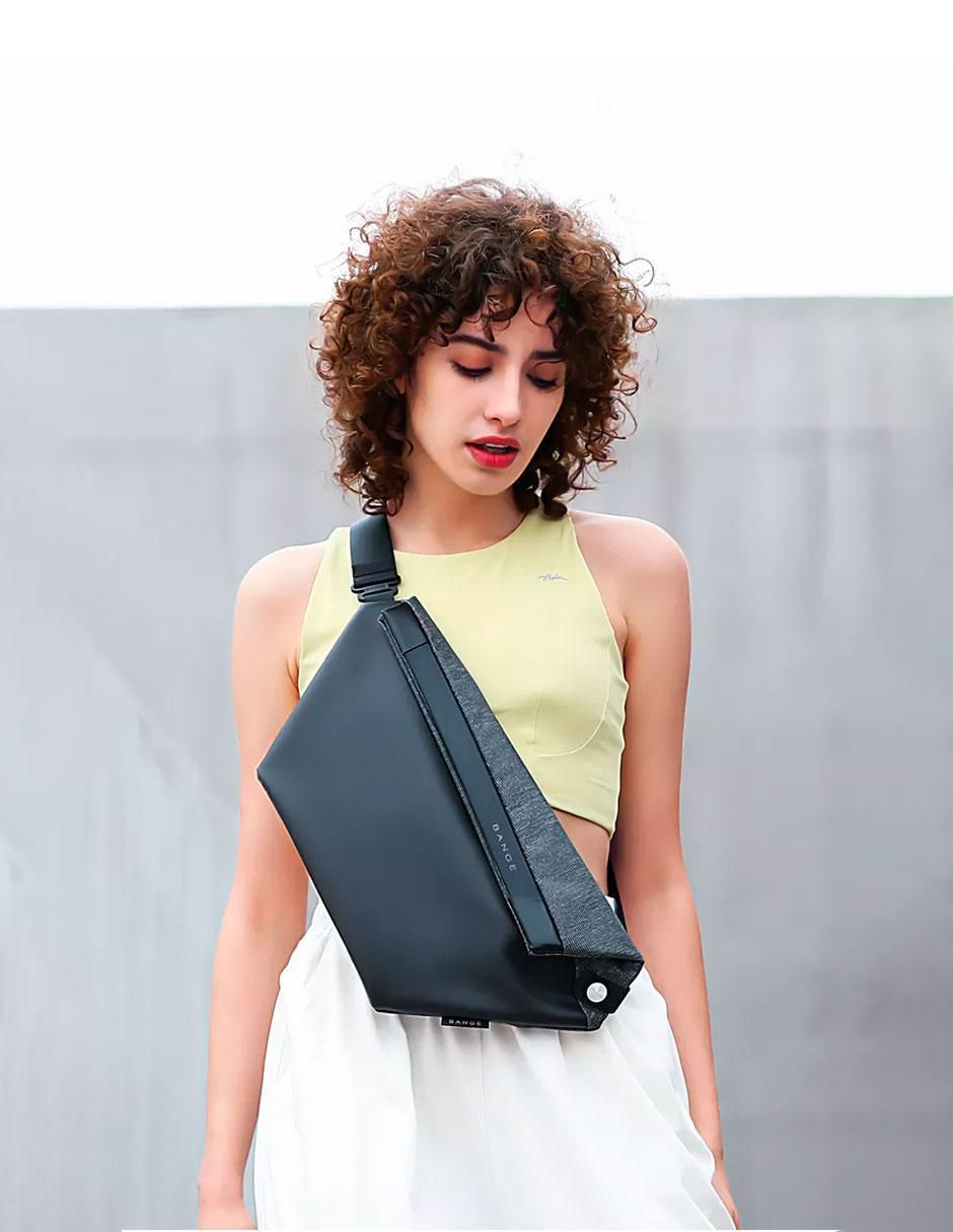 Bolsa bandolera bange sin colección sin licencia de poliéster para unisex
