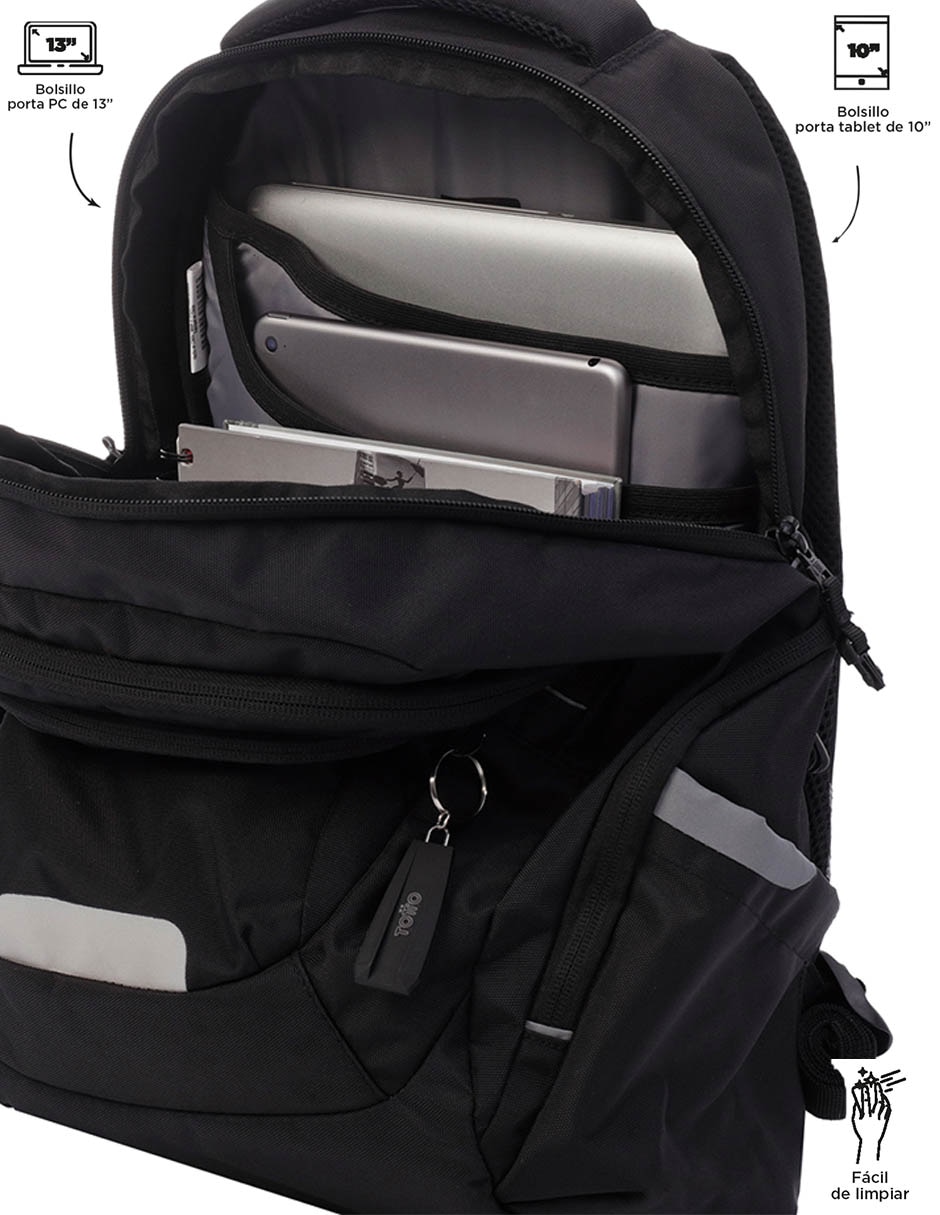 Mochila escolar Yatta impermeable unisex 4