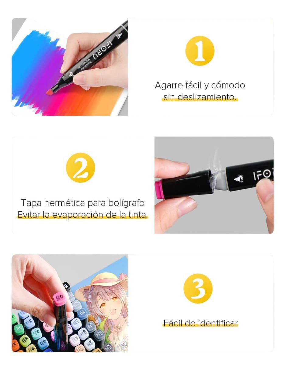 Set de plumones 48 piezas 2