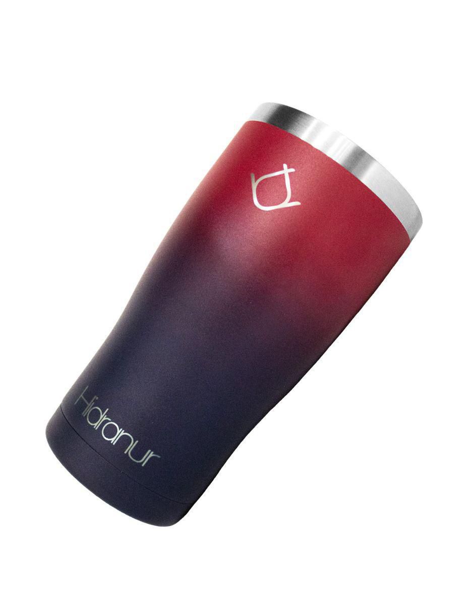 Termo de acero inoxidable con tapa push pull 591 ml 3