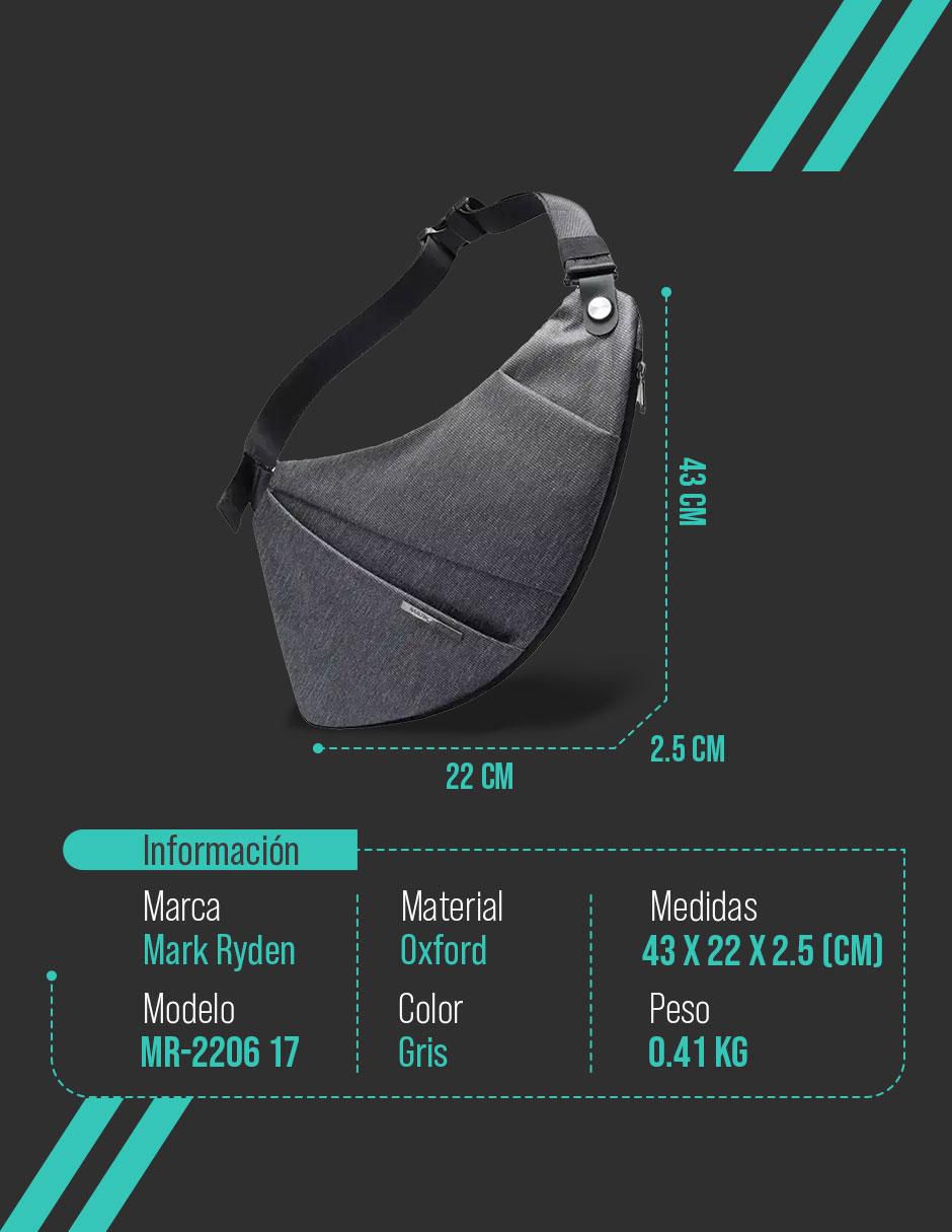 Mochila bandolera impermeable unisex 5