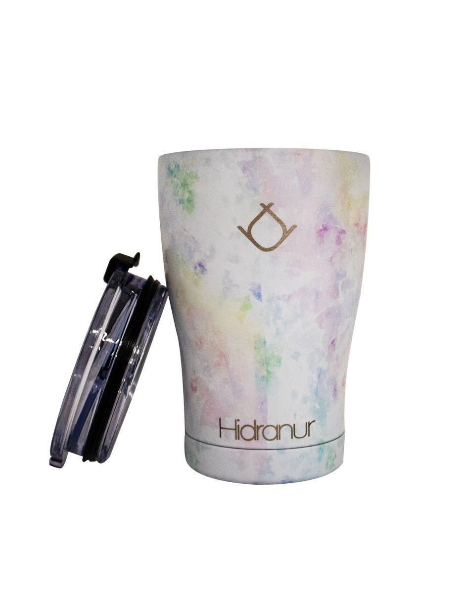 Termo de acero inoxidable con tapa push pull 350 ml 2