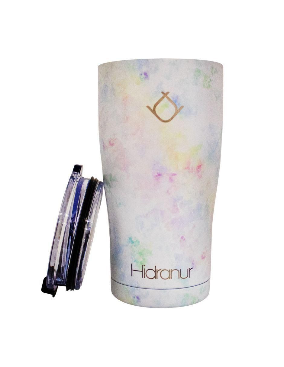 Termo de acero inoxidable con tapa push pull 591 ml 2
