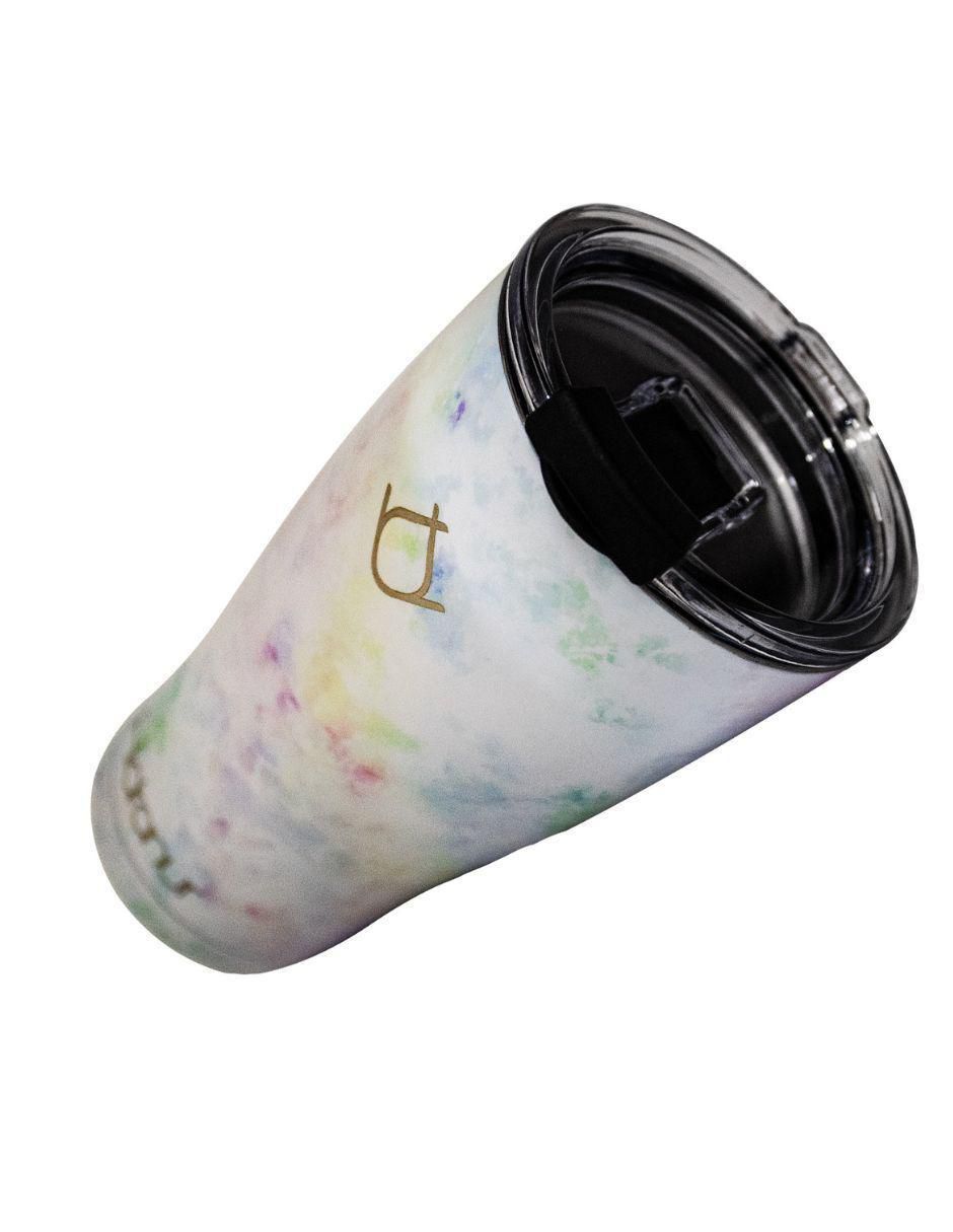 Termo de acero inoxidable con tapa push pull 591 ml 4