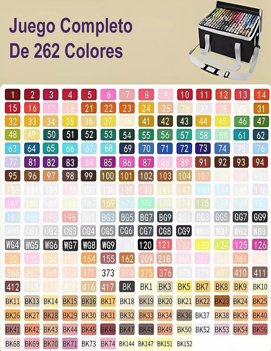 Set de plumones 262 piezas 5