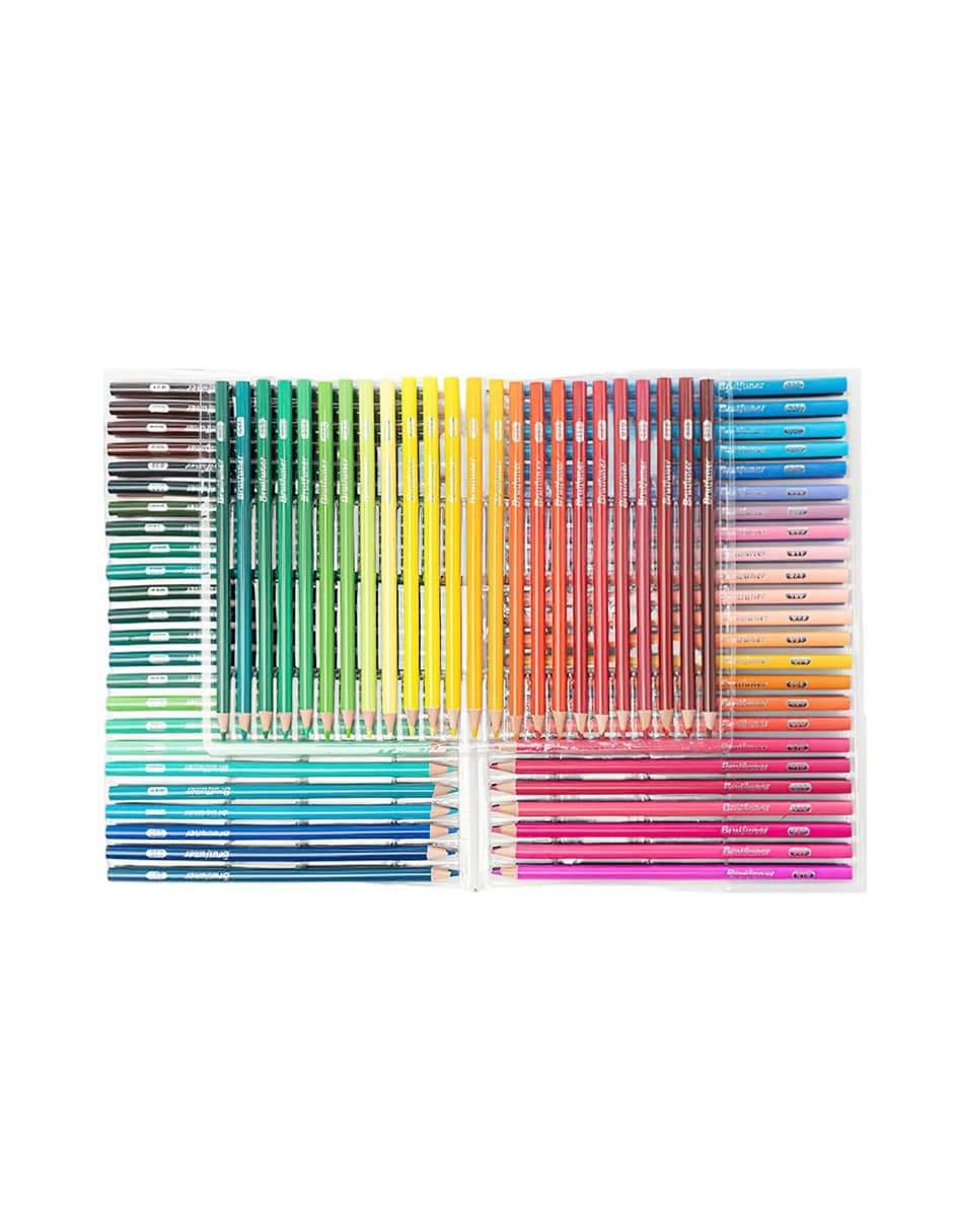 Set de 120 lápices de colores. Fabricados en madera, forma redonda  profesional.