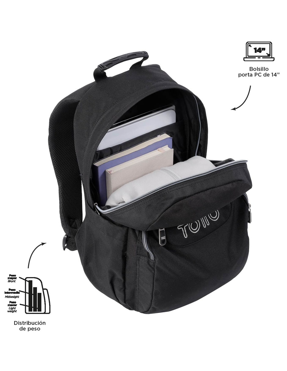 Mochila con portalaptop Ecole unisex 3