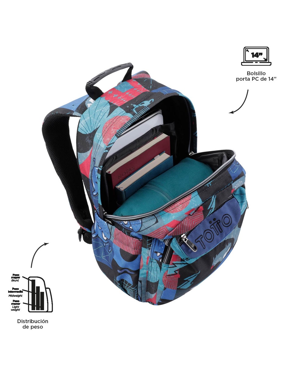 Mochila con portalaptop Ecole unisex 3