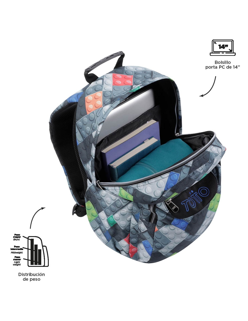 Mochila con portalaptop Ecole unisex 3