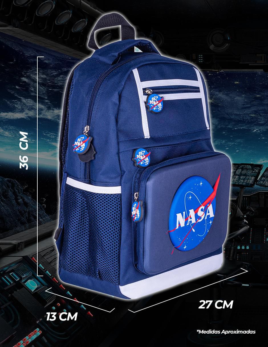 Mochila casual NASA Logo 3D unisex 2