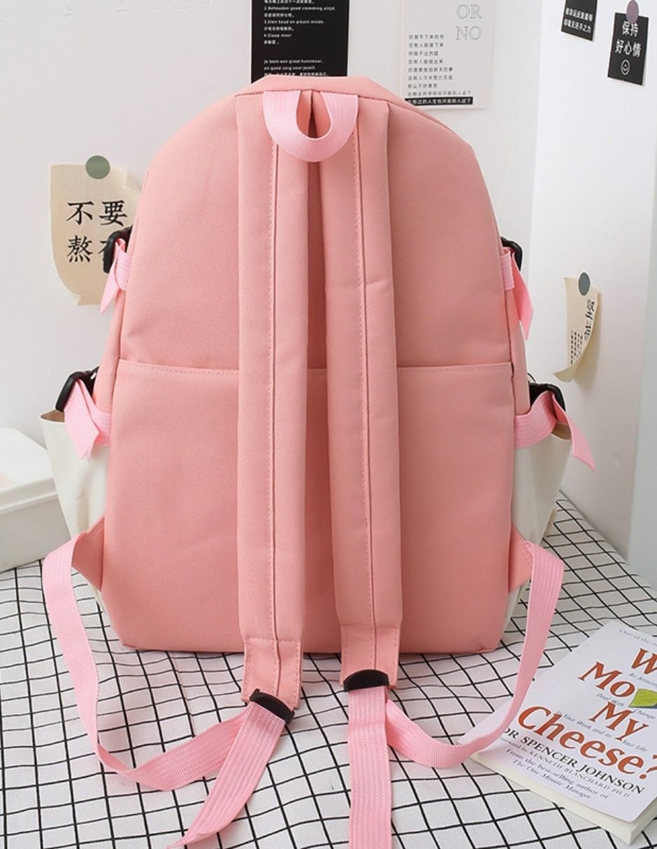 Set mochila escolar impermeable unisex 3