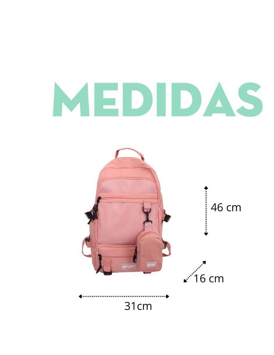 "set mochila/mochila" escolar sin licencia mima2 sport pocket. no