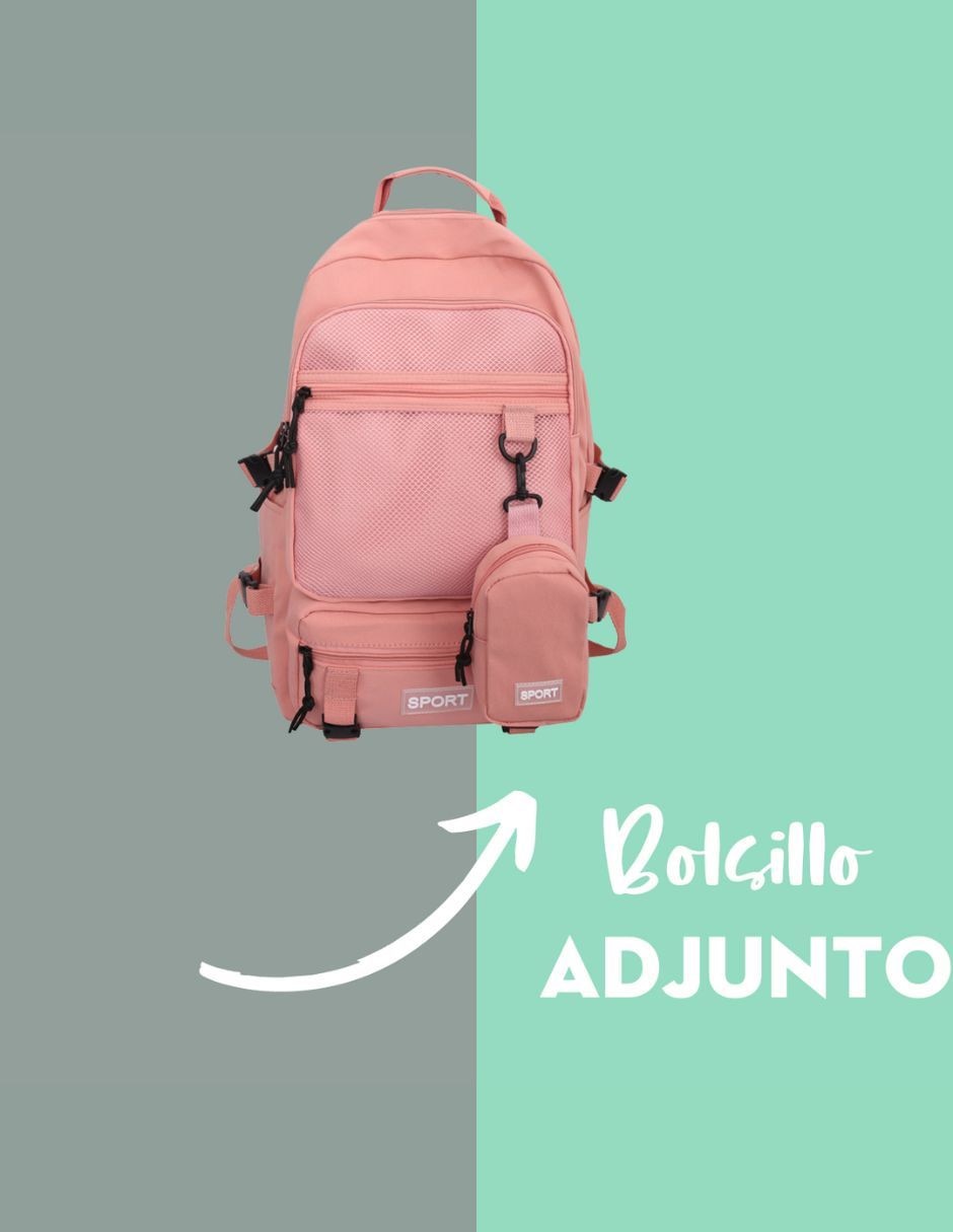 "set mochila/mochila" escolar sin licencia mima2 sport pocket. no