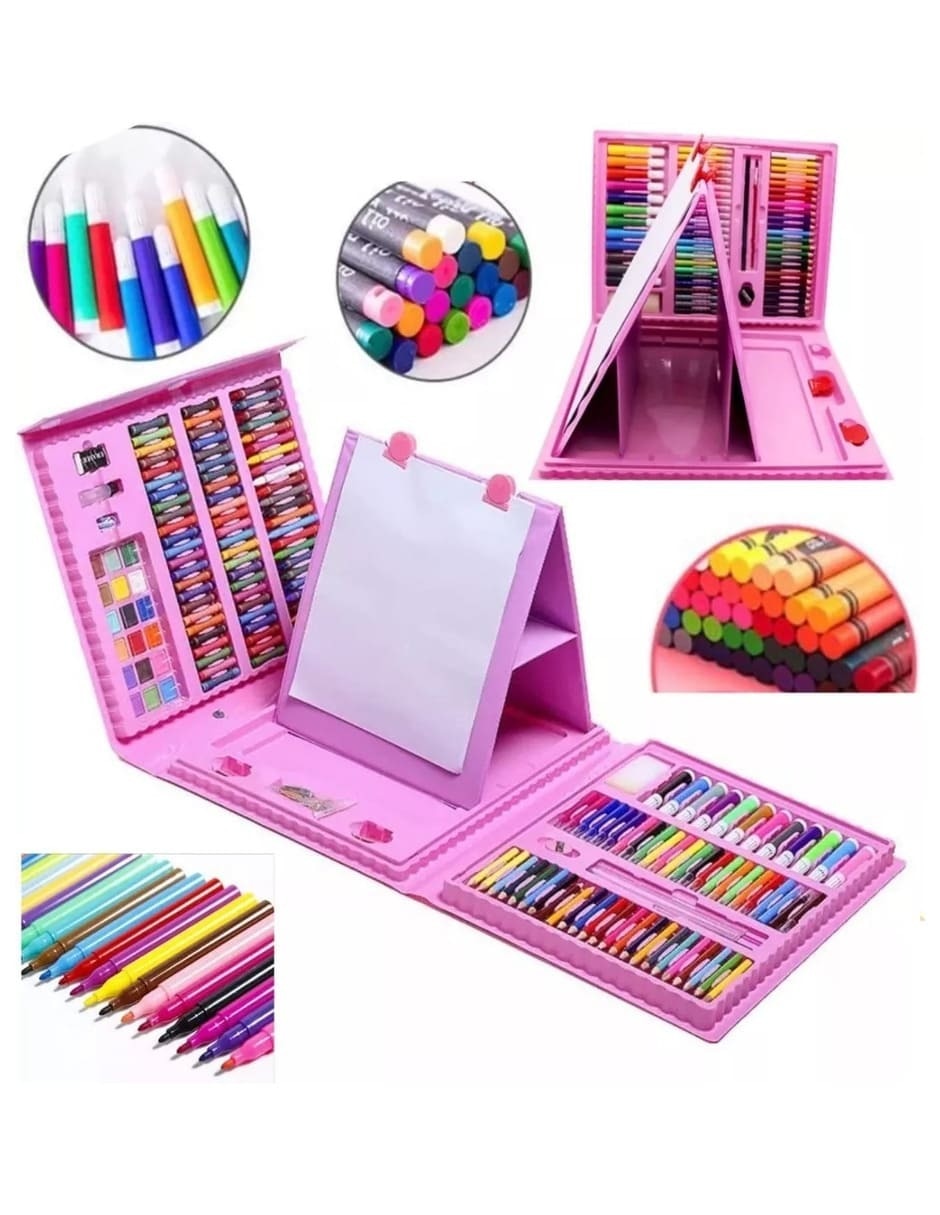 Set lápiz de color triangular 204 piezas 2