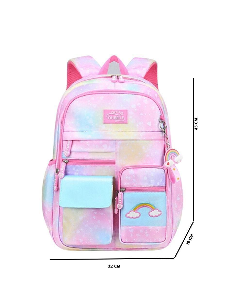 Mochila escolar Arcoíris impermeable unisex 5