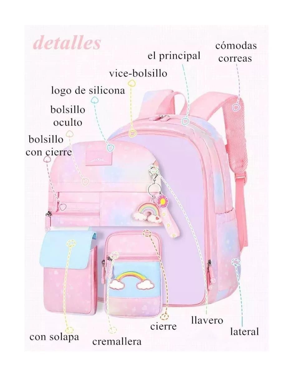 Mochila escolar impermeable unisex 2