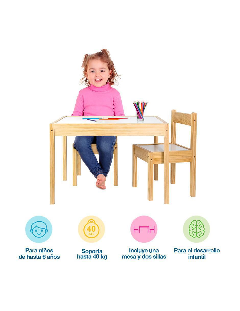 Mesa con sillas armable 2