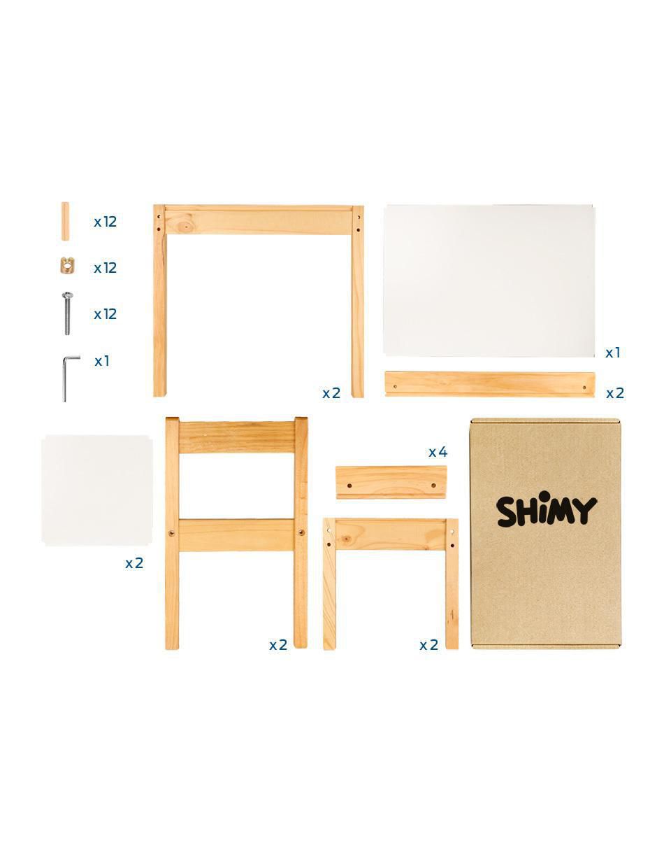 Mesa con sillas armable 7