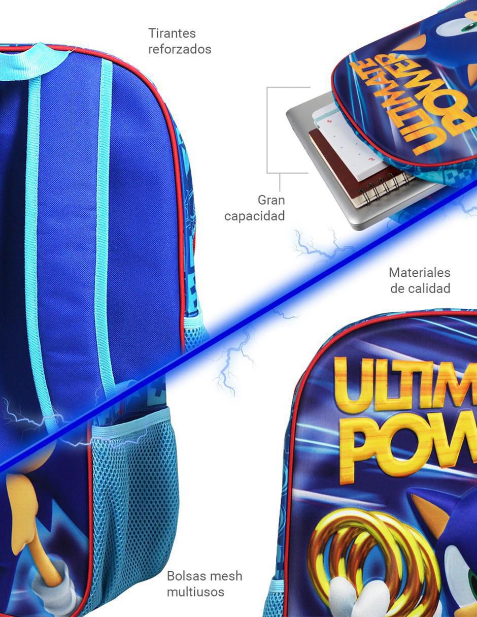 Mochila escolar Sonic unisex 5