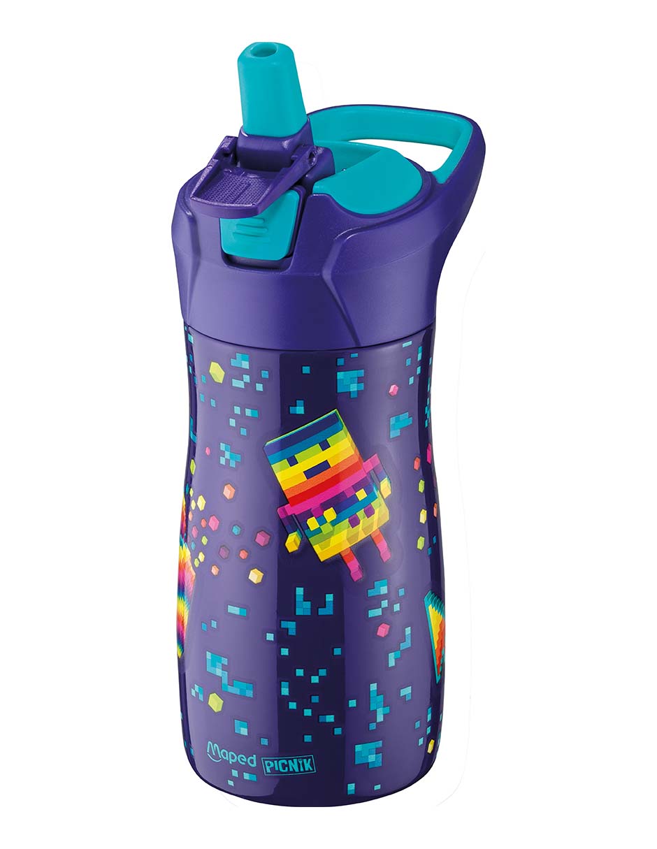 Botella de agua Pixel Party de acero inoxidable 2
