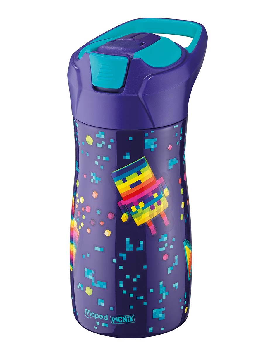 Botella de agua Pixel Party de acero inoxidable 3