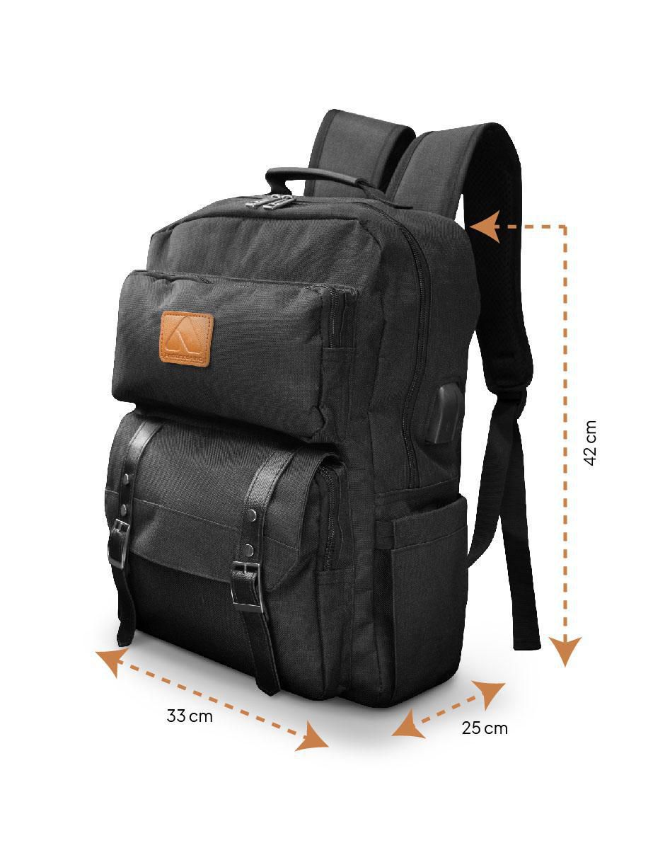 Mochila con portalaptop impermeable unisex 13