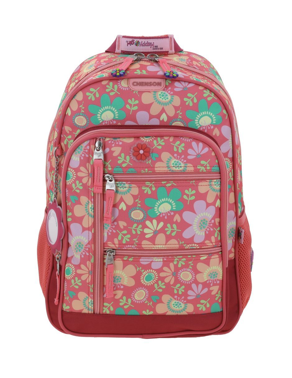 Mochila escolar Happy Girl Floris unisex