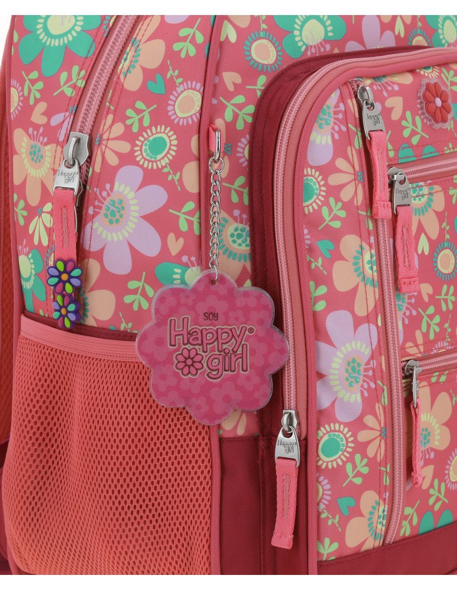 Mochila escolar Happy Girl Floris unisex 9