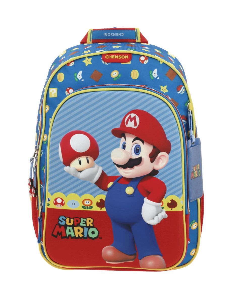 Mochila escolar Mario Bros Mush unisex Mochila escolar Mario Bros Mush unisex
