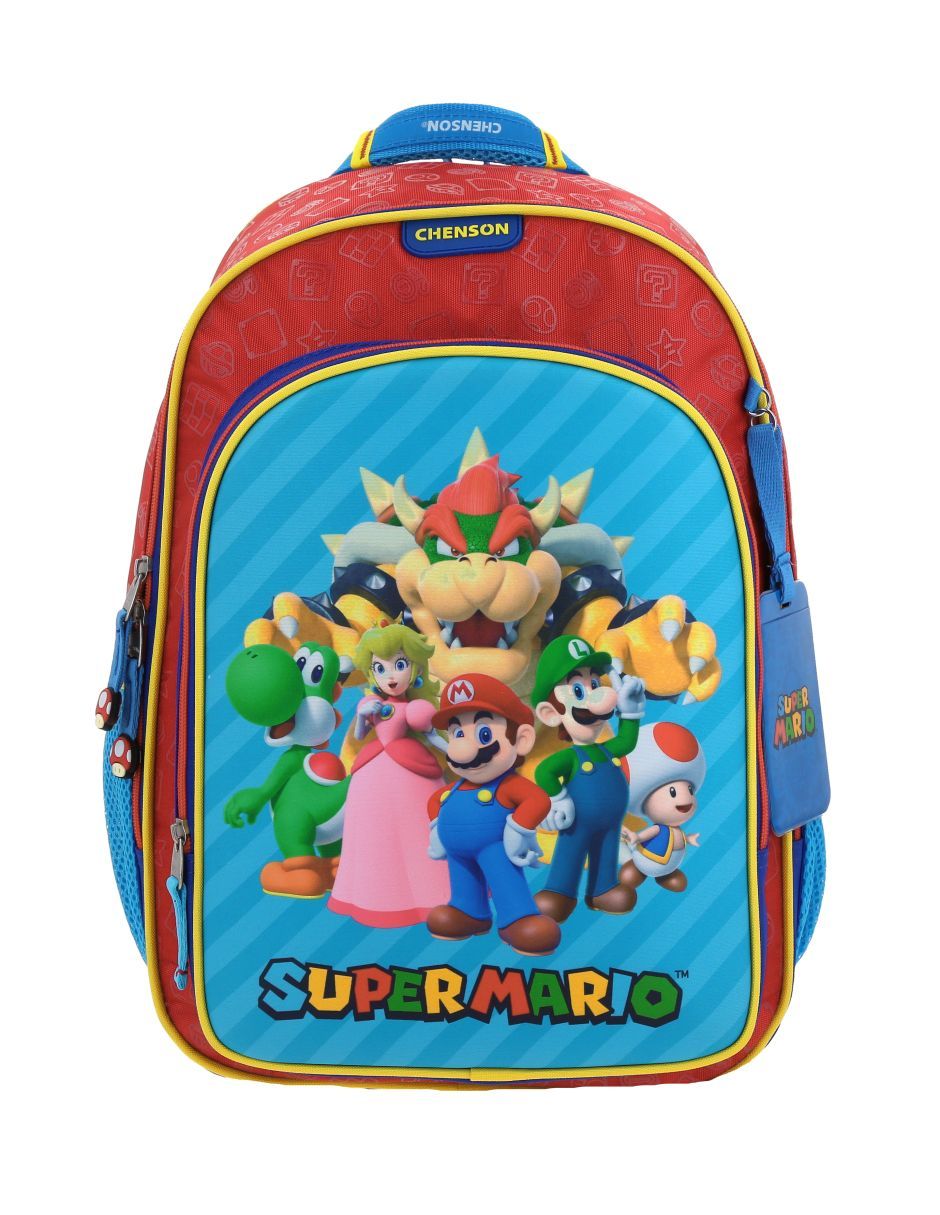 Mochila escolar Mario and Friends Squat unisex Mochila escolar Mario and Friends Squat unisex
