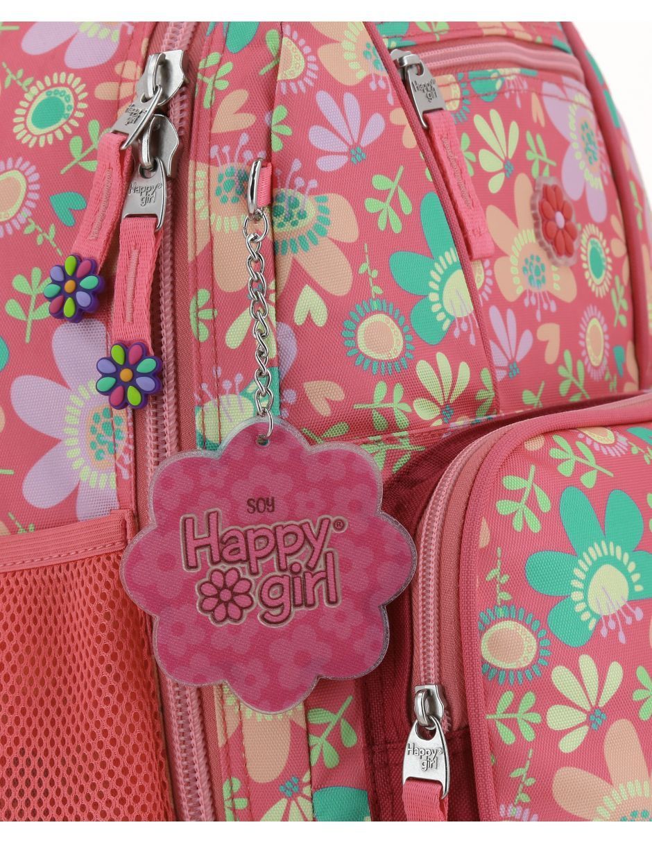 Mochila escolar Happy Girl Floris unisex 9