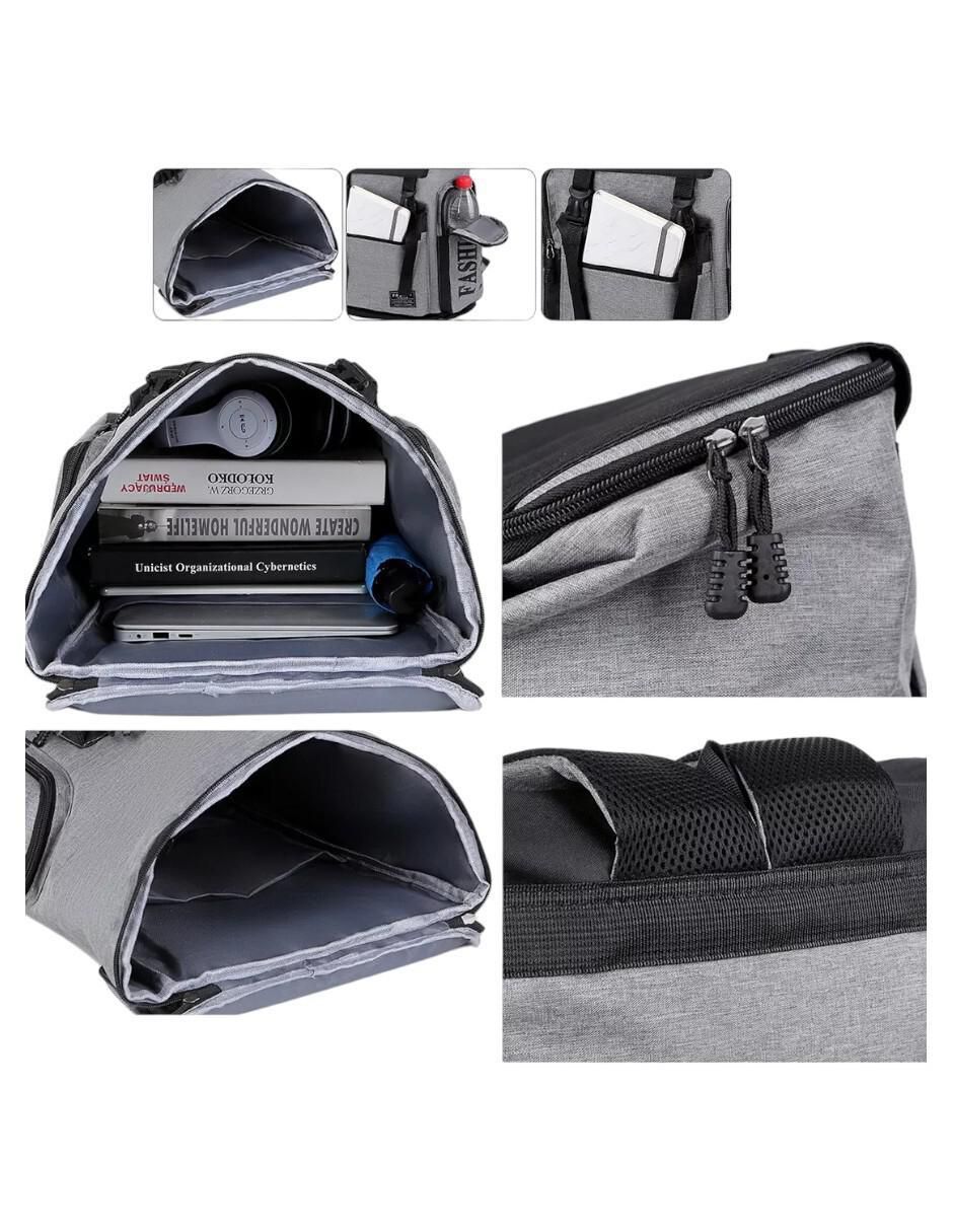 Mochila con portalaptop impermeable unisex 3