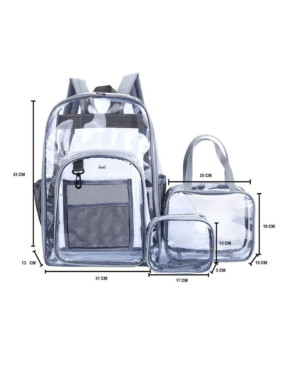 Set mochila escolar impermeable unisex 6