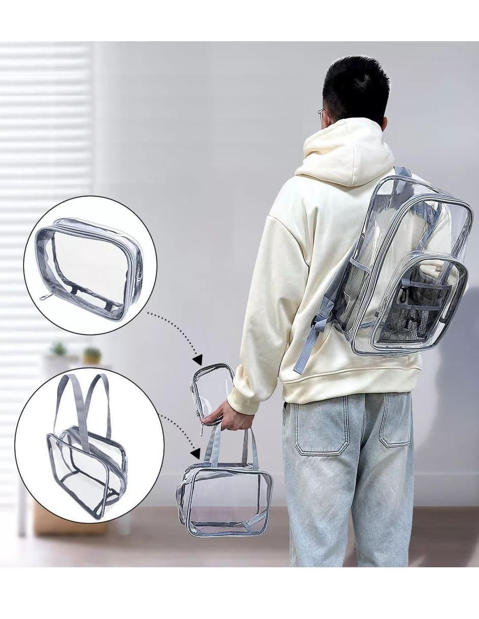 Set mochila escolar impermeable unisex 4
