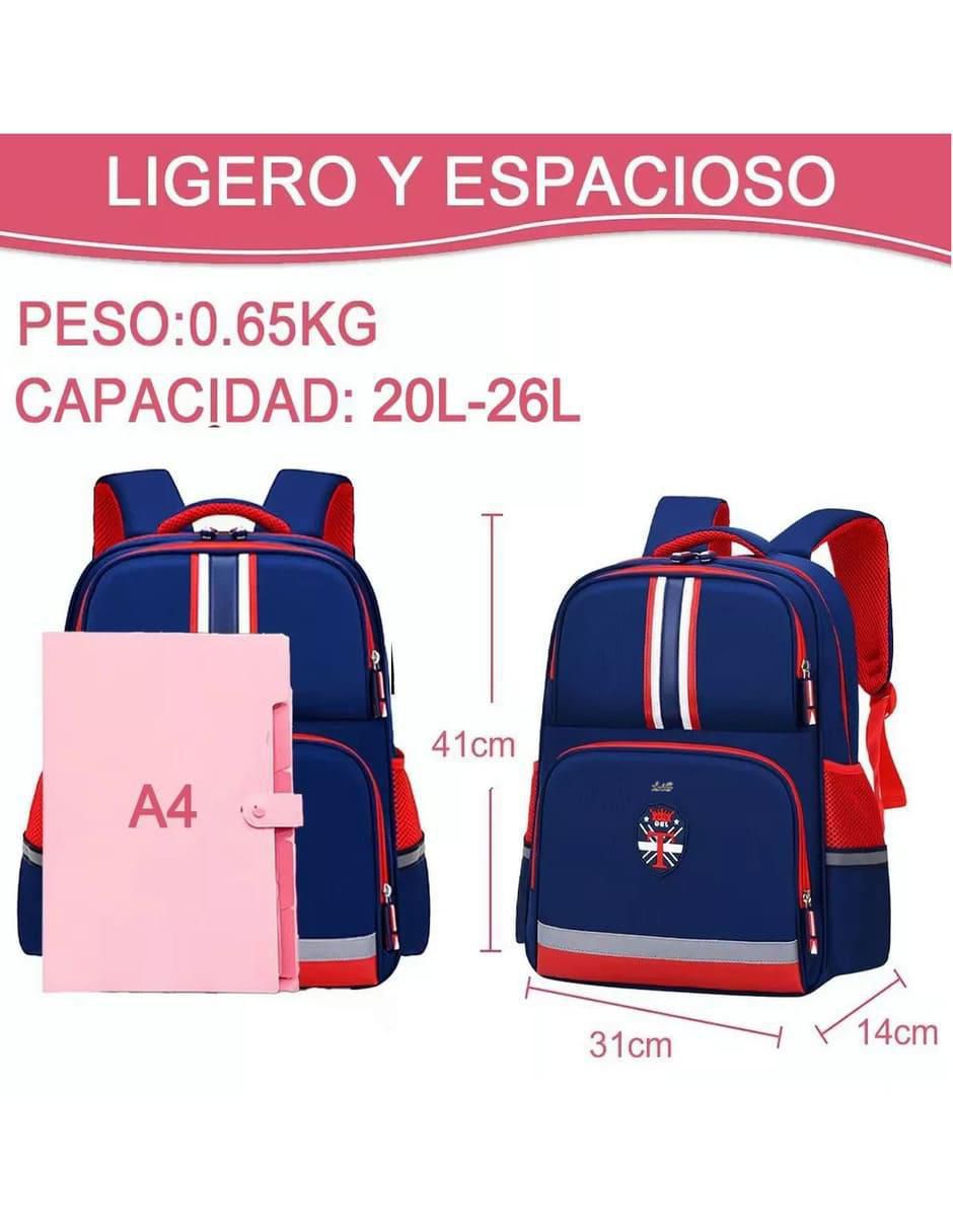 Mochila escolar impermeable unisex 5