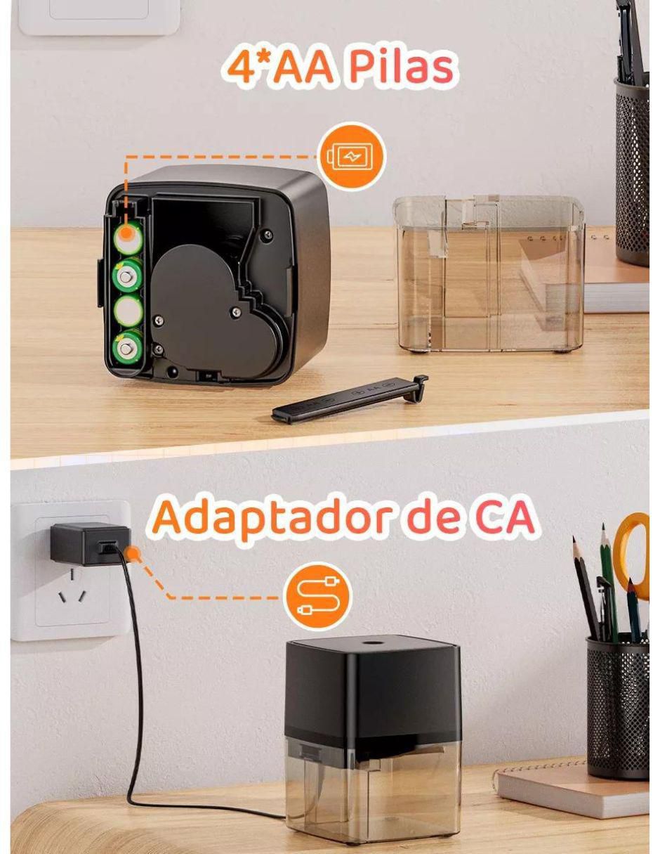 Sacapuntas eléctrico de plástico 3