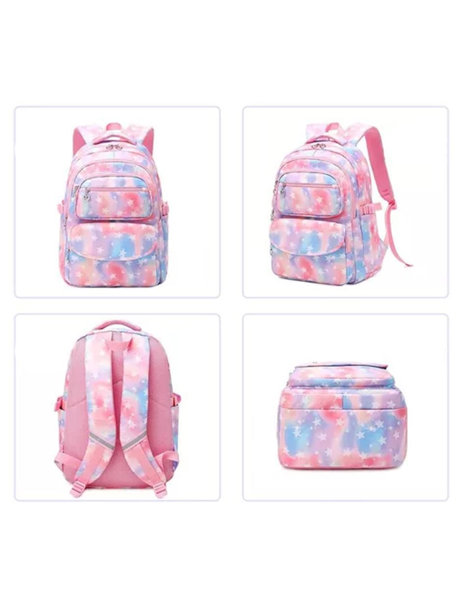 Mochila escolar Rainbow Star impermeable unisex 2