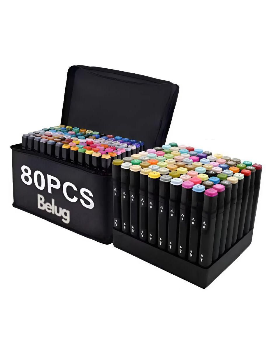 Set de plumones 80 piezas