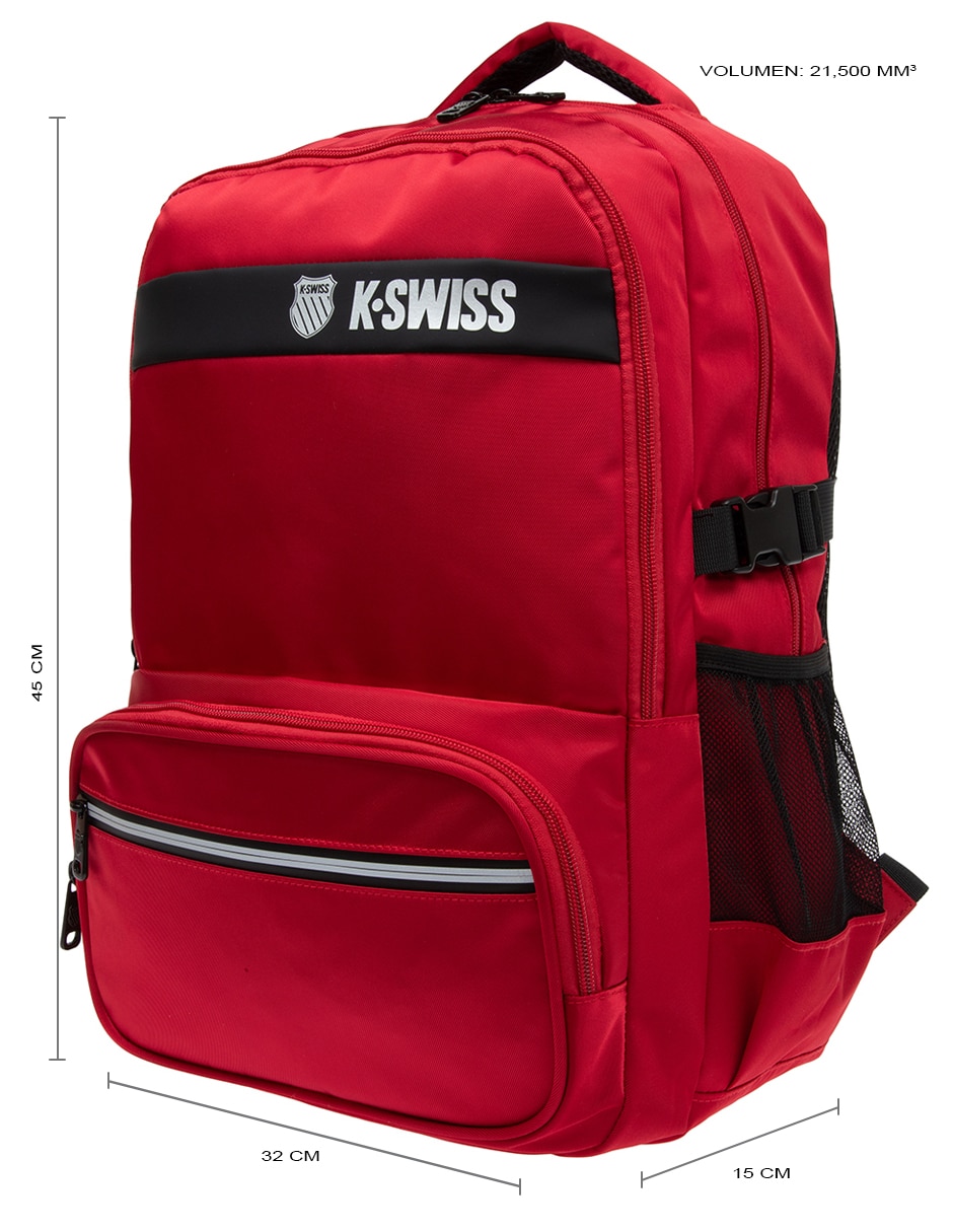 MOCHILA Barry KSWISS, UNITALLA, ROJO