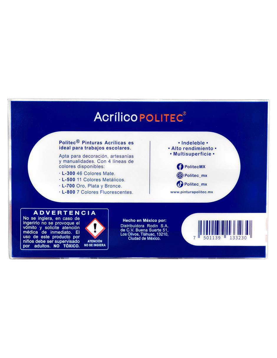 Pintura acrílica Línea 300 8 piezas 4