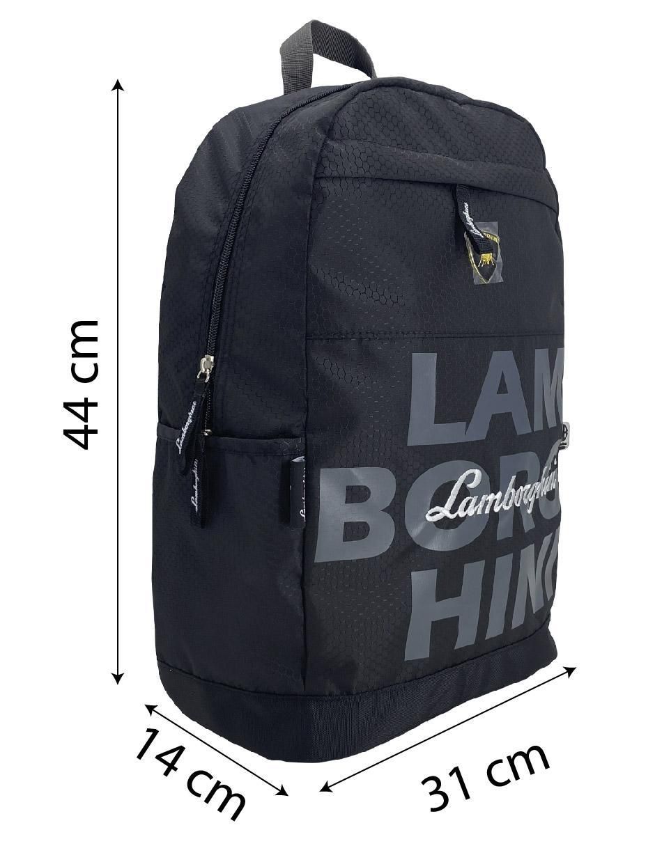 Mochila escolar Lamborghini Lamborghini Black unisex 4